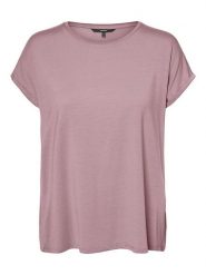Vero Moda Koszulka "Vmava" w kolorze jasnoróżowym rozmiar: XL. Różowe koszulki damskie Vero Moda, xl, bez wzorów, bez kołnierzyka, bez ramiączek. Za 43.99 zł.
