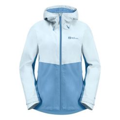 Kurtka przeciwdeszczowa Jack Wolfskin - Weiltal 2l Jkt W. Niebieskie kurtki damskie Jack Wolfskin, l, bez wzorów, z materiału, bez kaptura. Za 538.95 zł.