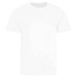 Gładka Koszulka Unisex Dla Dorosłych. Białe bluzki damskie JUST COOL, bez wzorów, sportowe, bez kołnierzyka, bez ramiączek. Za 44.99 zł.