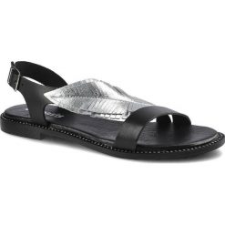 Czarne Sandały Dwunasty Shoes Damskie Buty Na Lato. Czarne sandały damskie Dwunasty Shoes, bez wzorów, ze skóry, bez obcasa, na obcasie, bez zapięcia. Za 205.00 zł.