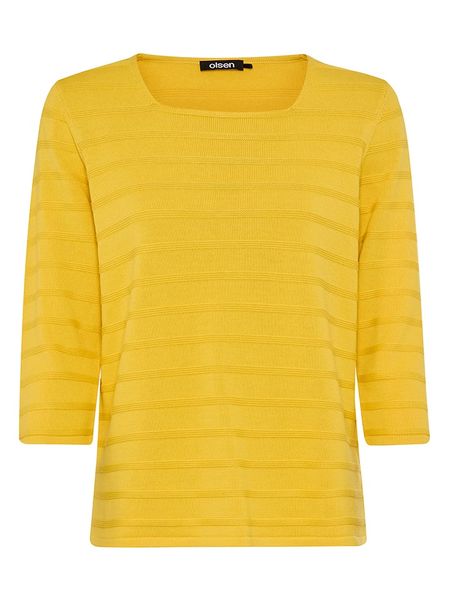 Olsen Sweter w kolorze żółtym rozmiar: 44. Żółte swetry klasyczne damskie Olsen, bez kołnierzyka. Za 144.95 zł.