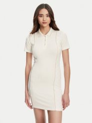 Guess Sukienka dzianinowa V5YK00 KCX12 Écru Regular Fit. Sukienki damskie Guess, z aplikacjami, z dzianiny, bez ramiączek. Za 199.99 zł.