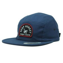 Czapka Trucker - Płaski Daszek - Jockey / Jeden Rozmiar (Granatowa). Niebieskie czapki z daszkiem damskie SURF MONKEY, bez wzorów. Za 179.95 zł.