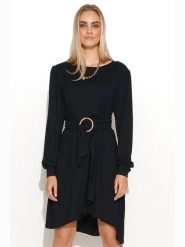 Makadamia Sukienka w kolorze czarnym rozmiar: 36/38. Czarne sukienki damskie Makadamia, bez wzorów, z tkaniny, bez ramiączek. Za 182.95 zł.