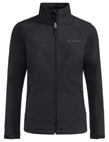 Kurtka softshell damska Vaude Cyclone Jacket VI. Czarne kurtki damskie Vaude, s, bez wzorów, z materiału, bez kaptura. Za 428.99 zł.
