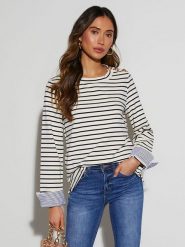 LA Angels Bluza w kolorze kremowym rozmiar: XL. Brązowe bluzy damskie LA Angels, xl, bez wzorów, bez kaptura. Za 122.96 zł.