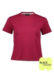 ESPRIT Koszulka w kolorze ciemnofioletowym rozmiar: L. Różowe koszulki damskie ESPRIT, l, bez wzorów, z bawełny, bez kołnierzyka, bez ramiączek. Za 108.99 zł.