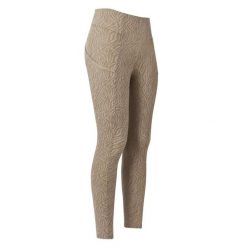 Damskie legginsy jeździeckie z pełną przyczepnością Imperial Riding Lisam AOP. Brązowe legginsy damskie IMPERIAL RIDING, bez wzorów. Za 313.00 zł.