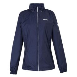 Kurtka Wodoodporna Damska Corinne IV. Niebieskie kurtki damskie Regatta, na wiosnę, s, bez wzorów, z materiału, z kapturem. Za 220.99 zł.