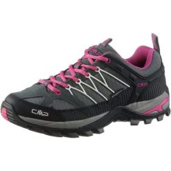Buty trekkingowe damskie, Rigel Low Wmn. Czerwone obuwie trekkingowe damskie CMP, z gumy, bez zapięcia. Za 314.99 zł.