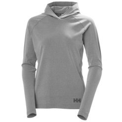 Bluza damska Helly Hansen Tyri. Szare bluzy damskie Helly Hansen, bez wzorów, z kapturem. Za 379.50 zł.