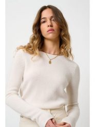 AUTHENTIC CASHMERE Kaszmirowy sweter "Ivy" w kolorze kremowym rozmiar: M. Brązowe swetry klasyczne damskie AUTHENTIC CASHMERE, m, z kaszmiru, bez kołnierzyka. Za 524.62 zł.