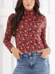 Milan Kiss Koszulka w kolorze czerwonym rozmiar: XL. Czerwone koszulki damskie Milan Kiss, xl, bez wzorów, bez kołnierzyka, bez ramiączek. Za 113.99 zł.