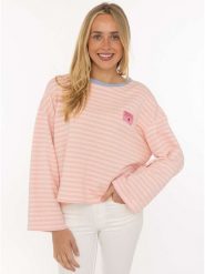Zwillingsherz Koszulka "Perfectly Imperfect" w kolorze jasnoróżowym rozmiar: onesize. Różowe bluzki damskie Zwillingsherz, bez wzorów, bez kołnierzyka, bez ramiączek. Za 184.95 zł.