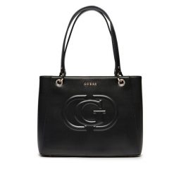 Torebka Guess. Czarne shopper bag Guess, bez dodatków. Za 389.99 zł.
