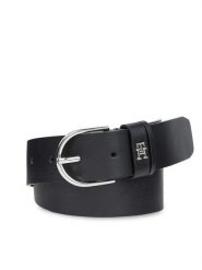Tommy Hilfiger Pasek Damski Th Timeless 3.5 AW0AW15387 Czarny. Czarne paski damskie Tommy Hilfiger, bez wzorów, ze skóry. Za 289.99 zł.