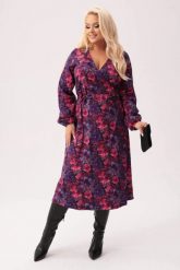 Sukienka Florina - kobiecość i lekkość w każdym detalu PLUS SIZE XXL. Czerwone sukienki damskie Moda Size Plus Iwanek, bez wzorów, z bawełny, eleganckie, bez ramiączek. W wyprzedaży za 258.90 zł.