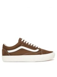 Vans Tenisówki Old Skool VN000D7ZCHS1 Brązowy. Brązowe trampki damskie Vans, bez wzorów, ze skóry, bez zapięcia. Za 319.99 zł.