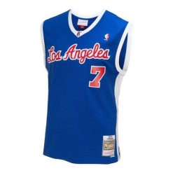 Koszulka NBA Los Angeles Clippers Lamar Odom. Niebieskie koszulki damskie Mitchell & Ness, bez wzorów, bez kołnierzyka, bez ramiączek. Za 517.00 zł.