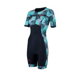 Kombinezon triathlonowy damski ZONE3 Activate+ Trisuit. Czarne kombinezony damskie ZONE3, l, bez wzorów, sportowe, bez kołnierzyka, bez ramiączek. Za 604.00 zł.