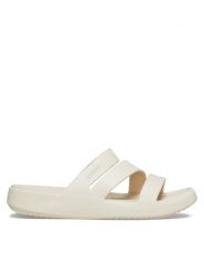 Crocs Klapki Getaway Strappy Sandal W 209587 Écru. Klapki damskie Crocs, bez wzorów, z tworzywa sztucznego, bez obcasa, bez zapięcia. Za 129.99 zł.