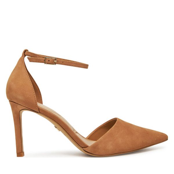 Szpilki Aldo. Brązowe szpilki damskie ALDO, bez wzorów, bez obcasa, na szpilce, bez zapięcia. Za 249.99 zł.