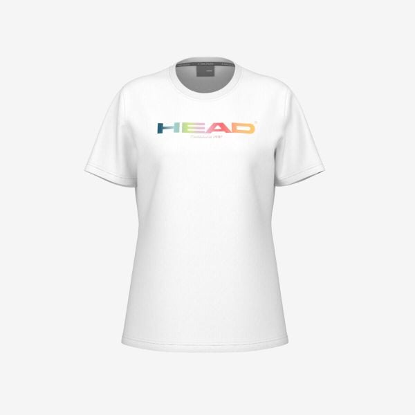 Koszulka damska Head Rainbow. Białe bluzki damskie Head, l, bez wzorów, bez kołnierzyka, bez ramiączek. W wyprzedaży za 153.00 zł.
