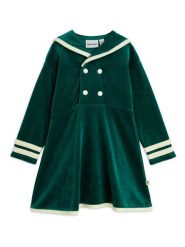 MINI RODINI Sukienka codzienna Sailor 2515010975 Zielony Regular Fit. Zielone sukienki dziewczęce Mini Rodini, bez wzorów, z bawełny, bez ramiączek, mini, proste. Za 219.99 zł.