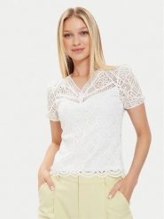 Morgan Bluzka 241-DOULI Écru Regular Fit. Bluzki damskie Morgan, xs, bez wzorów, z syntetyku, bez kołnierzyka, bez ramiączek. Za 129.99 zł.