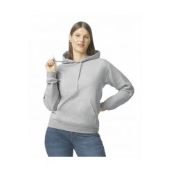 Bluza z kapturem Gildan Midweight Softstyle. Szare bluzy damskie GILDAN, xl, bez wzorów, z bawełny, z kapturem. Za 114.80 zł.