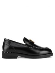 Badura Mokasyny ABIR-FW257 Czarny. Czarne mokasyny damskie Badura, z lakierowanej skóry, bez obcasa. Za 399.99 zł.