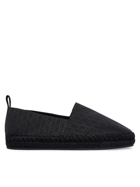 Calvin Klein Espadryle All Over CK HW0HW02933 Czarny. Czarne espadryle damskie Calvin Klein, bez wzorów, bez obcasa. Za 359.99 zł.