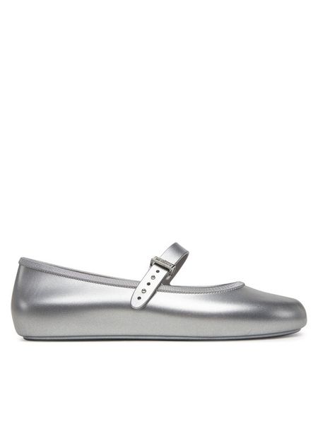 Melissa Baleriny Melissa Soft Ballerina Ad M 35785 Srebrny. Szare balerinki damskie Melissa, bez wzorów, z tworzywa sztucznego. Za 179.99 zł.