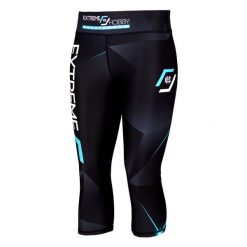 Legginsy sportowe damskie EXTREME HOBBY MT SPORT 3/4. Niebieskie legginsy sportowe damskie EXTREME HOBBY, s, bez wzorów, z elastanu, na fitness i siłownię. Za 179.00 zł.