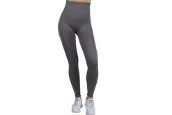 Leginsy fitness damskie Push Up Leggings. Szare legginsy sportowe damskie Gym Hero, l, bez wzorów, z elastanu, na fitness i siłownię. Za 99.99 zł.