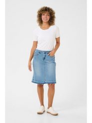 Cream Spódnica dżinsowa w kolorze błękitnym rozmiar: 38. Niebieskie spódnice damskie Cream, na co dzień, z aplikacjami, ze skóry, klasyczne, midi. Za 153.34 zł.