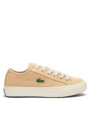 Lacoste Tenisówki Backourt 747CFA0006 Brązowy. Brązowe trampki damskie Lacoste, bez wzorów, z materiału, bez zapięcia. Za 259.99 zł.