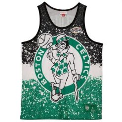 Koszulka Boston Celtics. Zielone koszulki damskie Mitchell & Ness, bez wzorów, bez kołnierzyka, bez ramiączek. Za 357.50 zł.