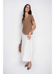 Le Jardin du Lin Koszulka w kolorze jasnobrązowym rozmiar: 42. Brązowe bluzki damskie Le jardin du lin, bez wzorów, bez kołnierzyka, bez ramiączek. Za 56.99 zł.