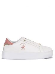 Beverly Hills Polo Club Sneakersy V12-712 Biały. Białe obuwie sportowe damskie Beverly Hills Polo Club, ze skóry, bez zapięcia. Za 199.99 zł.