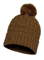 Buff Czapka "Airon" w kolorze jasnobrązowym rozmiar: onesize. Brązowe czapki damskie Buff, bez wzorów, z polaru. Za 82.44 zł.