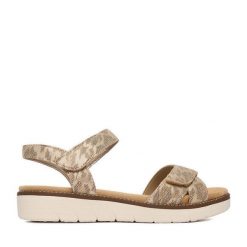 Sandały Remonte. Brązowe sandały damskie Remonte, bez wzorów, bez obcasa, na płaskiej podeszwie, bez zapięcia. Za 369.99 zł.