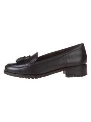 Clarks Skórzane mokasyny "Havisham Edge" w kolorze czarnym rozmiar: 40. Czarne mokasyny damskie Clarks, bez obcasa. Za 249.95 zł.