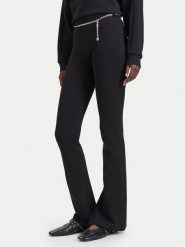 HUGO Spodnie materiałowe Nenrietta 50567273 Czarny Slim Fit. Czarne spodnie materiałowe damskie Hugo, bez wzorów, z materiału. Za 749.99 zł.