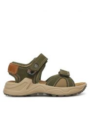 Primigi Sandały 7897200 S Khaki. Brązowe sandały chłopięce Primigi, z nubiku, bez zapięcia. Za 149.99 zł.