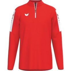 Erima Intro Training Top Red - treningowa bluza z nadrukiem Erima Wings. Czerwone bluzy damskie 55PROTEC, l, bez wzorów, z materiału, bez kaptura. Za 161.00 zł.