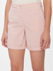 Tommy Hilfiger Szorty materiałowe WW0WW42457 Różowy Regular Fit. Czerwone szorty damskie Tommy Hilfiger, bez wzorów, z bawełny. Za 469.99 zł.