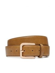 Guess Pasek BW9175 P4435 Beżowy. Brązowe paski damskie Guess, z aplikacjami, ze skóry. Za 159.99 zł.