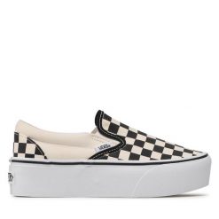 Tenisówki Vans. Brązowe trampki damskie Vans, bez wzorów, bez zapięcia. Za 259.99 zł.