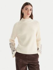 Luisa Spagnoli Golf Manico 100198 Écru Regular Fit. Golfy damskie Luisa Spagnoli, m, bez wzorów, z wełny, bez ramiączek. Za 1,669.00 zł.